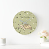 Horloge de tortue russe personnalisable (Maison)