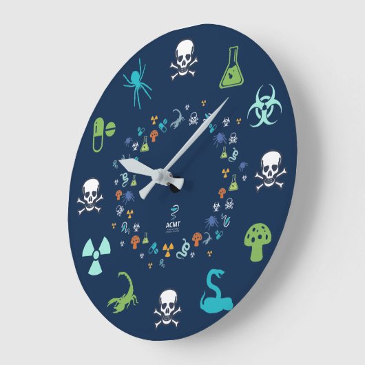 Horloge de tox ACMT - Design bleu foncé (Angle)
