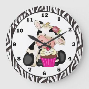 Horloge de vache à petit gâteau