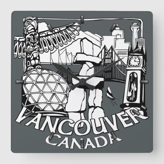 Horloge de Vancouver Cadeaux Décor Premières natio (Recto)