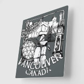 Horloge de Vancouver Cadeaux Décor Premières natio (Angle)
