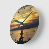 Horloge de Vancouver personnalisée Horloge murale  (Angle)