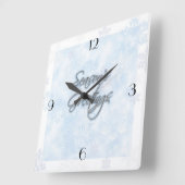 Horloge de voeux de la saison Snowflake (Angle)