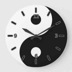 Horloge de Yin Yang (avec des nombres)