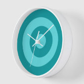 Horloge décontractée arrondie Turquoise (Angle)