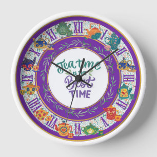 Horloge Décor de cuisine Maximaliste Teatime Cottage sur m