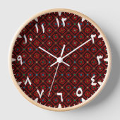 Horloge Décor moderne Tatreez Arabe (Recto)