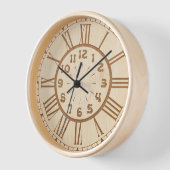 Horloge Décor unique bois OEuvre murale (Angle)