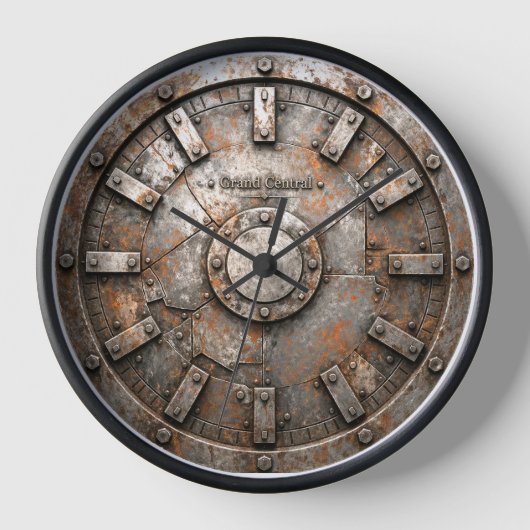 Horloge décorative en quartz Machine en fer (Recto)