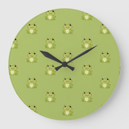 Horloge décorative grenouille (Recto)