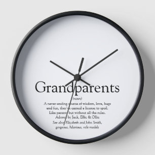 Horloge Définition des meilleurs grands-parents du monde