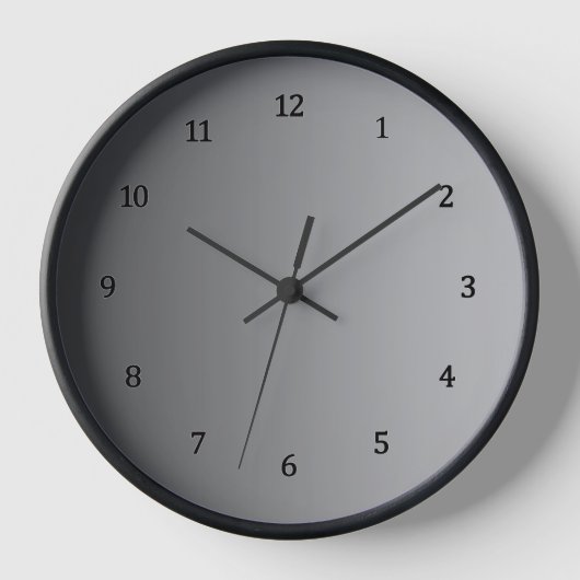 Horloge Dégradé gris, cadran rouge. (Recto)