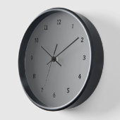 Horloge Dégradé gris, cadran rouge. (Angle)