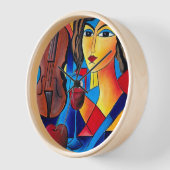 Horloge Déjeuner avec des Couleurs (Angle)