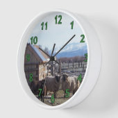 Horloge Déjeuner de chèvres et de moutons v2 (Angle)