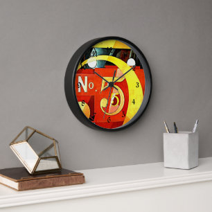 Horloge Demuth : J'ai vu la figure 5 en or