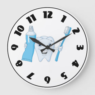 Horloge Dent et Brosse à Dents