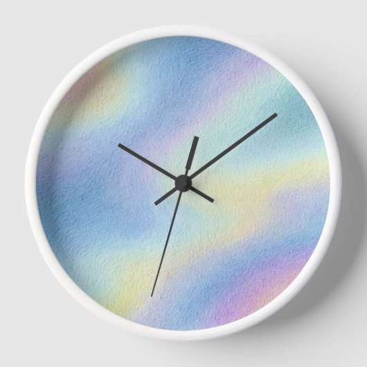 Horloge Dérive de ciel pastel (Recto)