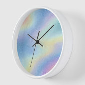 Horloge Dérive de ciel pastel (Angle)