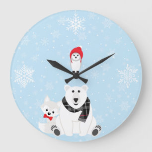 Horloge des animaux de l'Arctique
