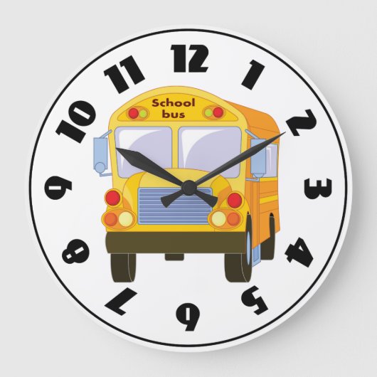 Horloge des autobus scolaires jaunes (Recto)