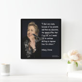 Horloge des citations d'Hillary Clinton "Parents & (Maison)