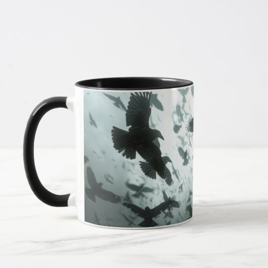 Horloge des corbeaux, Ravens Coffee Mug (Gauche)
