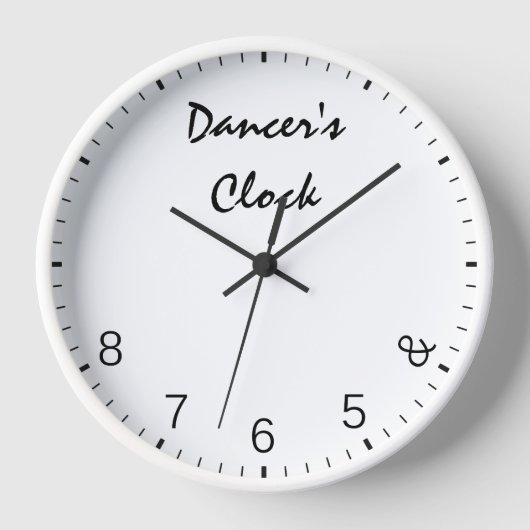 Horloge des danseurs - Danser drôle Humour de dans (Recto)