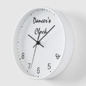 Horloge des danseurs - Danser drôle Humour de dans (Angle)