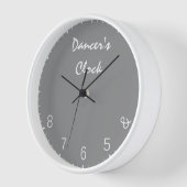 Horloge des danseurs gris - Danser drôle Humour (Angle)