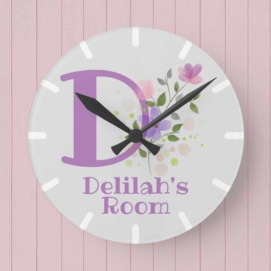 Horloge des enfants avec nom Delilah