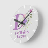 Horloge des enfants avec nom Delilah (Angle)