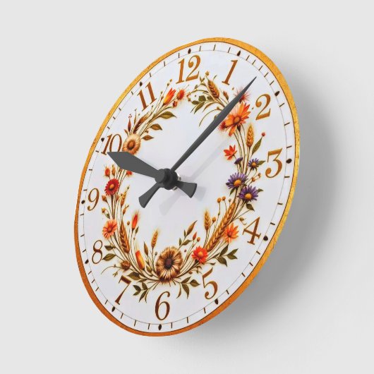 Horloge des fleurs botaniques (Angle)