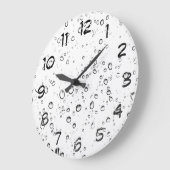Horloge des gouttelettes d'eau de pluie blanche (Angle)