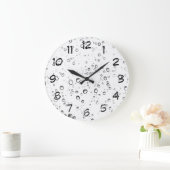 Horloge des gouttelettes d'eau de pluie blanche (Maison)
