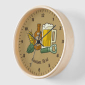 Horloge des icônes de bière (Angle)