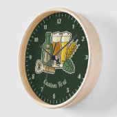 Horloge des icônes de bière (Angle)