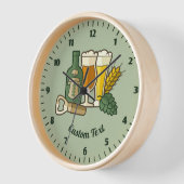 Horloge des icônes de bière (Angle)