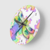 Horloge des libellules Pastel (Angle)