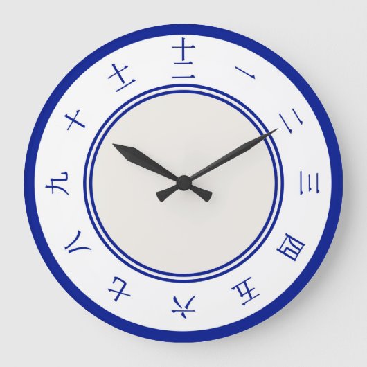 Horloge des nombres chinois (Recto)