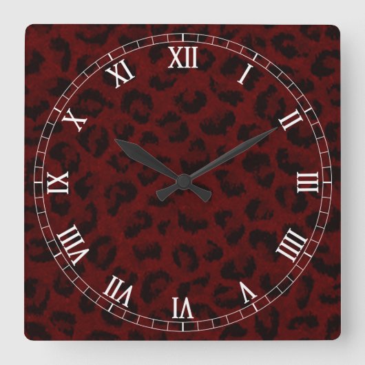 Horloge des numéros romains Carrés de la peau du l (Recto)