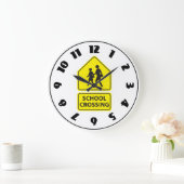 Horloge des panneaux de passage à l'école (Maison)