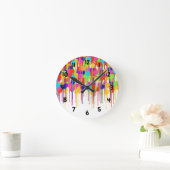 Horloge des puces de peinture (Maison)