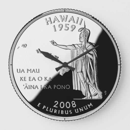 Horloge des quarts de faux de l'État d'Hawaii (Recto)