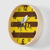 Horloge des rayures d'abeilles (Angle)