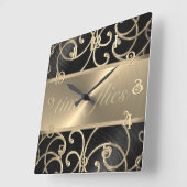 Horloge des vols Black et Gold (Angle)