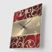 Horloge des vols Red et Gold (Angle)