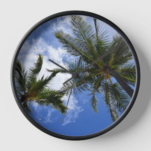 Horloge Design de palme tropical