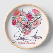 Horloge Design des fleurs de montre (Recto)