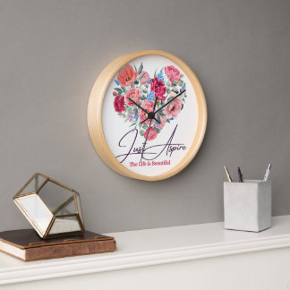Horloge Design des fleurs de montre